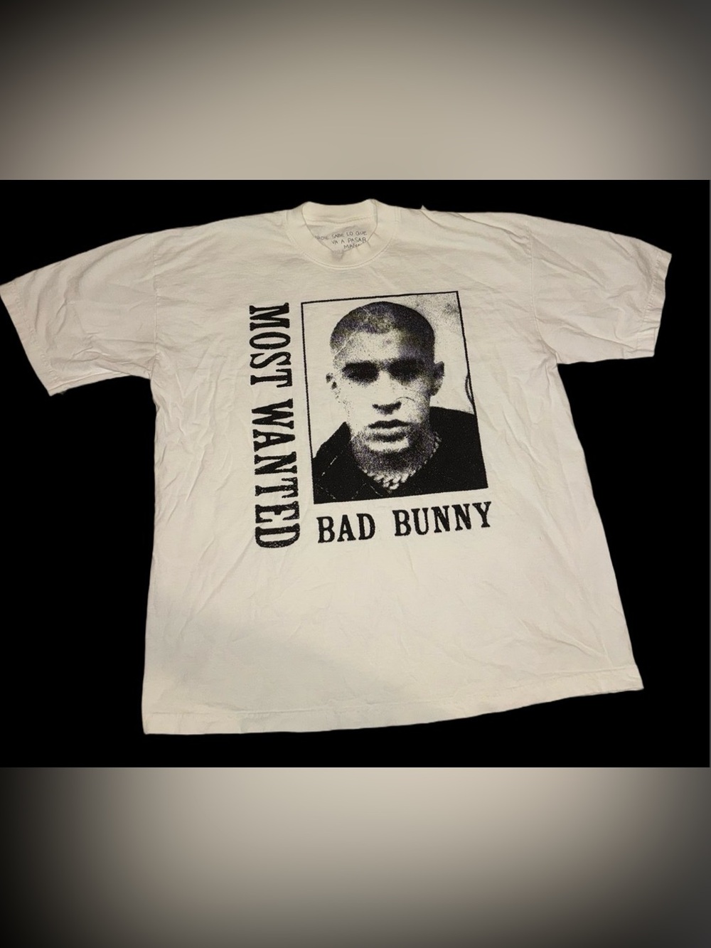 Bad Bunny Most Wanted Tour Shirt White XL Nadie Sabe Lo Que Va Pasar Mañana